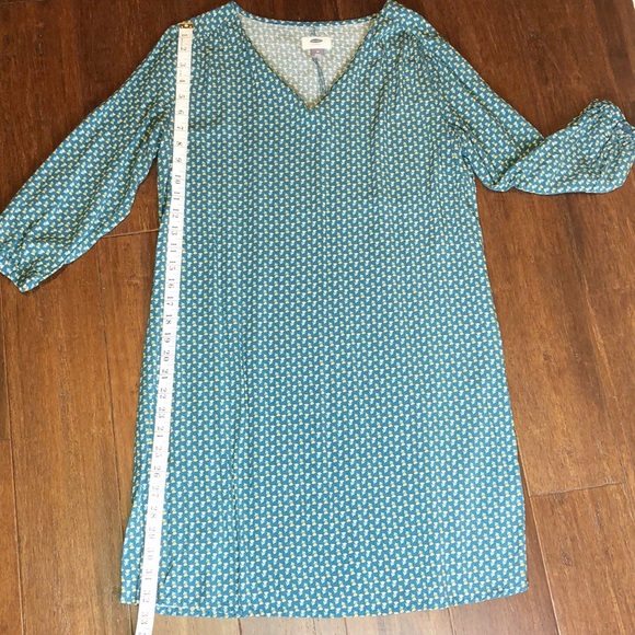 Old Navy Teal Print Dress - Picture 2 of 6